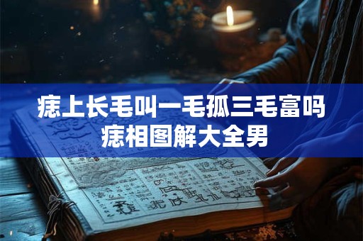 痣上长毛叫一毛孤三毛富吗 痣相图解大全男