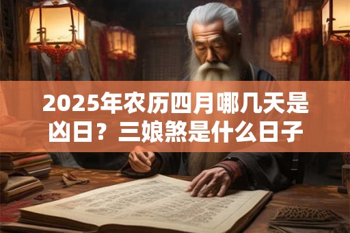 2025年农历四月哪几天是凶日?三娘煞是什么日子 2025年农历四月哪几天是凶日?三娘煞是什么日子
