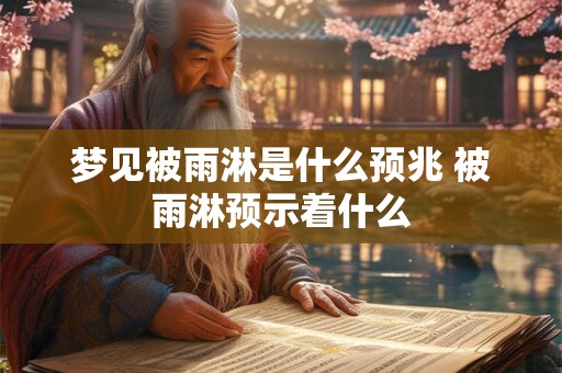 梦见被雨淋是什么预兆 被雨淋预示着什么