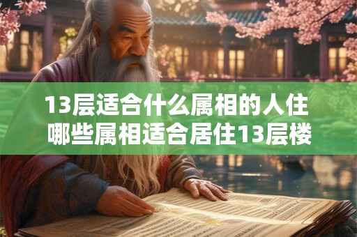 13层适合什么属相的人住 哪些属相适合居住13层楼