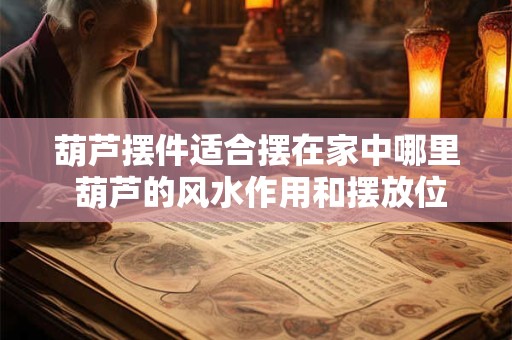 葫芦摆件适合摆在家中哪里 葫芦的风水作用和摆放位置