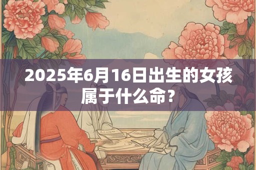 2025年6月16日出生的女孩属于什么命？
