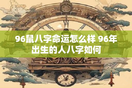 96鼠八字命运怎么样 96年出生的人八字如何