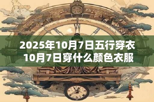 2026年10月7日五行穿衣 10月7日穿什么颜色衣服