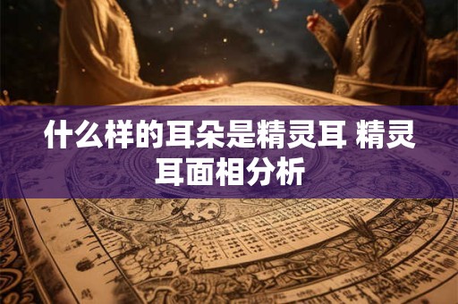 什么样的耳朵是精灵耳 精灵耳面相分析