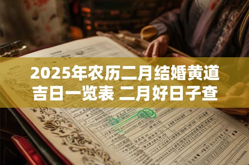 2025年农历二月结婚黄道吉日一览表 二月好日子查询