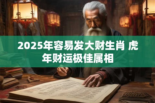 2025年容易发大财生肖 虎年财运极佳属相