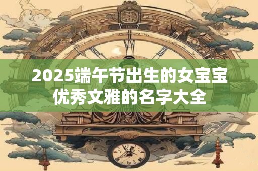 2025端午节出生的女宝宝优秀文雅的名字大全 2025端午节出生的女宝宝优秀文雅的名字大全