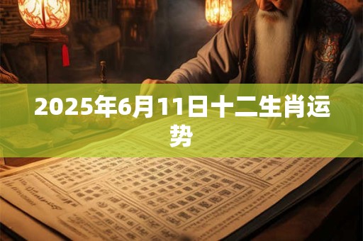 2025年6月11日十二生肖运势