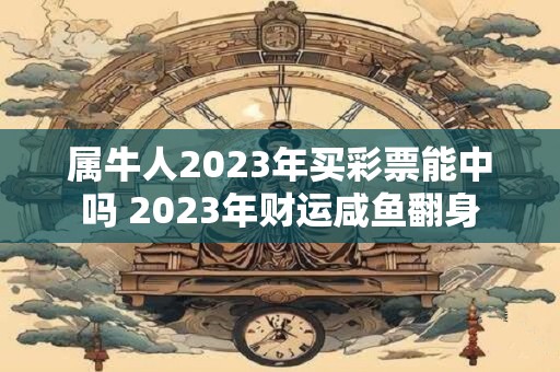 属牛人2023年买彩票能中吗 2023年财运咸鱼翻身