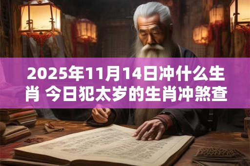 2025年11月14日冲什么生肖 今日犯太岁的生肖冲煞查询：