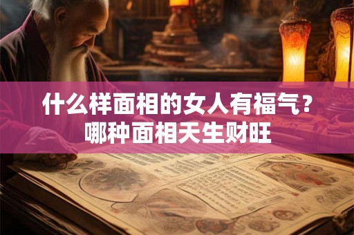 什么样面相的女人有福气？哪种面相天生财旺