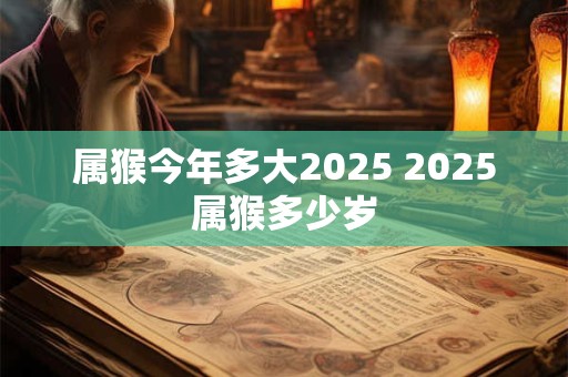属猴今年多大2026 2026属猴多少岁