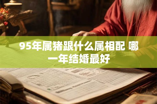 95年属猪跟什么属相配 哪一年结婚最好