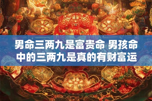 男命三两九是富贵命 男孩命中的三两九是真的有财富运吗