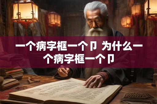 一个病字框一个卩 为什么一个病字框一个卩