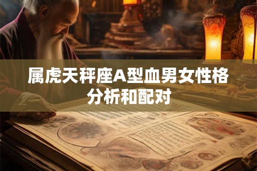 属虎天秤座A型血男女性格分析和配对
