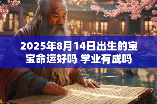 2025年8月14日出生的宝宝命运好吗 学业有成吗