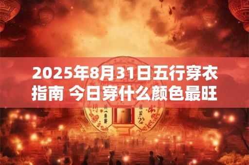2026年8月31日五行穿衣指南 今日穿什么颜色最旺运