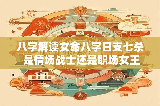 八字解读女命八字日支七杀 是情场战士还是职场女王