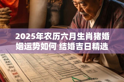 2025年农历六月生肖猪婚姻运势如何 结婚吉日精选