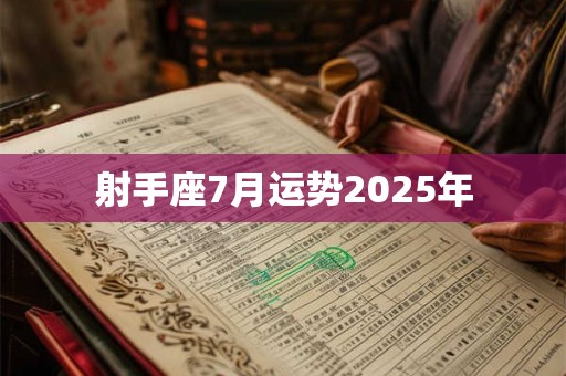 射手座7月运势2025年