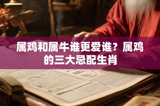 属鸡和属牛谁更爱谁？属鸡的三大忌配生肖