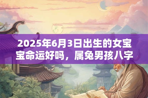 2025年6月3日出生的女宝宝命运好吗，属兔男孩八字命运查询