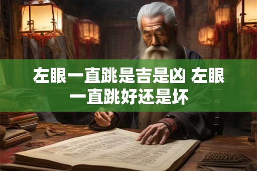 左眼一直跳是吉是凶 左眼一直跳好还是坏