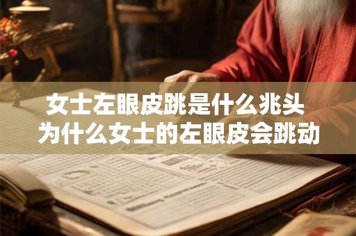 女士左眼皮跳是什么兆头 为什么女士的左眼皮会跳动