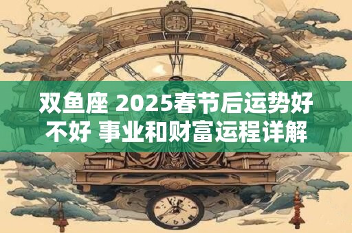 双鱼座 2025春节后运势好不好 事业和财富运程详解