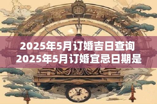 2026年5月订婚吉日查询 2026年5月订婚宜忌日期是哪些 2026年5月订婚吉日查询 2026年5月订婚宜忌日期是哪些