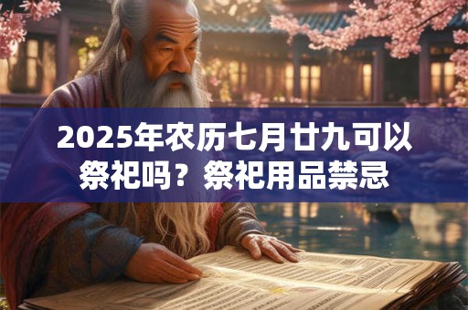 2026年农历七月廿九可以祭祀吗？祭祀用品禁忌