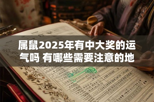 属鼠2025年有中大奖的运气吗 有哪些需要注意的地方