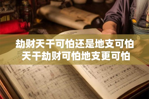 劫财天干可怕还是地支可怕 天干劫财可怕地支更可怕