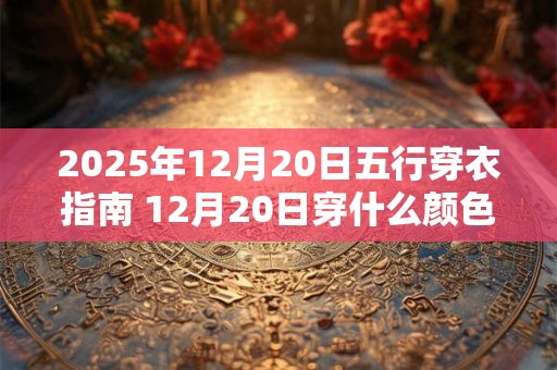 2026年12月20日五行穿衣指南 12月20日穿什么颜色的衣服