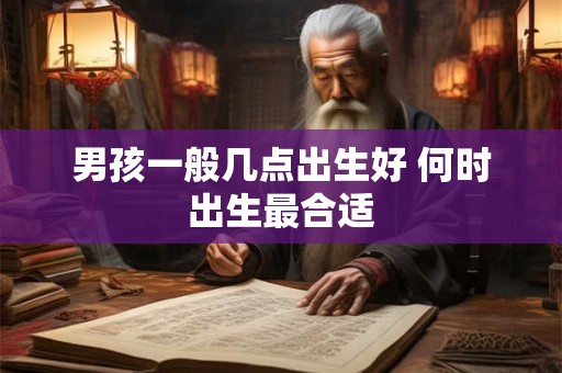 男孩一般几点出生好 何时出生最合适
