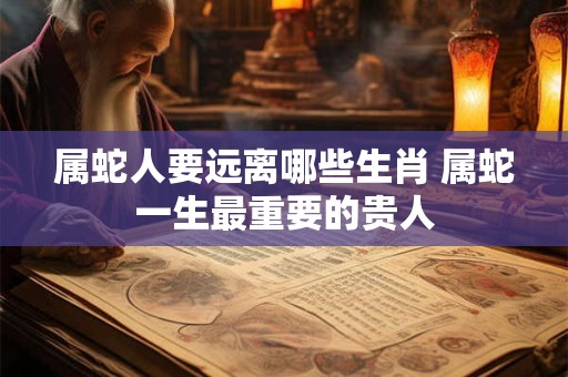 属蛇人要远离哪些生肖 属蛇一生最重要的贵人