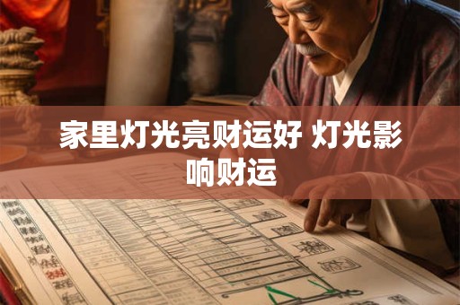 家里灯光亮财运好 灯光影响财运