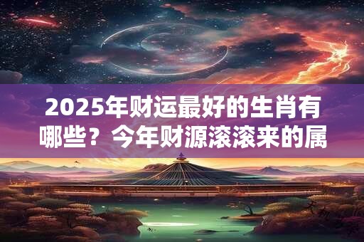 2025年财运最好的生肖有哪些？今年财源滚滚来的属相