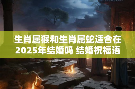 生肖属猴和生肖属蛇适合在2025年结婚吗 结婚祝福语怎么说