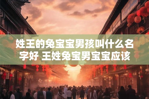 姓王的兔宝宝男孩叫什么名字好 王姓兔宝男宝宝应该叫什么好