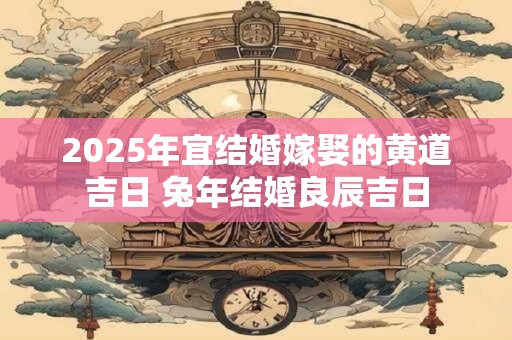 2025年宜结婚嫁娶的黄道吉日 兔年结婚良辰吉日 2025年宜结婚嫁娶的黄道吉日 兔年结婚良辰吉日
