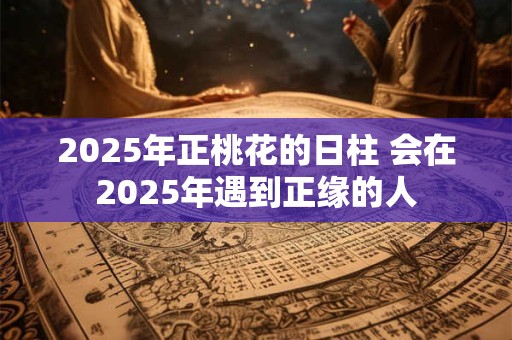 2025年正桃花的日柱 会在2025年遇到正缘的人