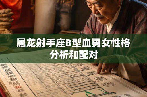 属龙射手座B型血男女性格分析和配对