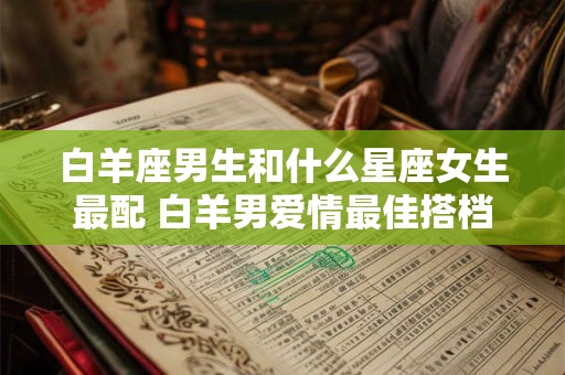 白羊座男生和什么星座女生最配 白羊男爱情最佳搭档是哪个星座女