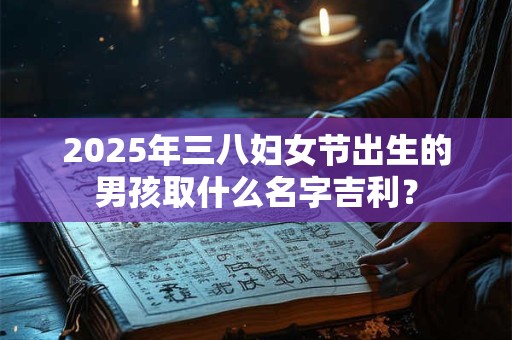 2026年三八妇女节出生的男孩取什么名字吉利? 2026年三八妇女节出生的男孩取什么名字吉利?