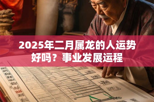 2025年二月属龙的人运势好吗？事业发展运程