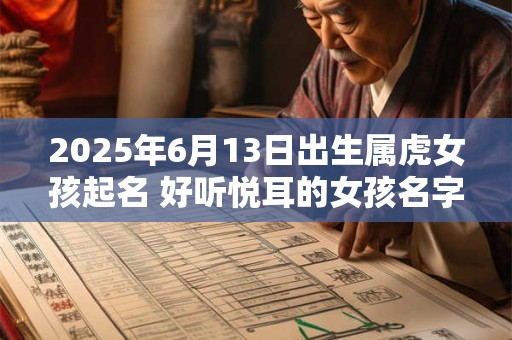 2025年6月13日出生属虎女孩起名 好听悦耳的女孩名字
