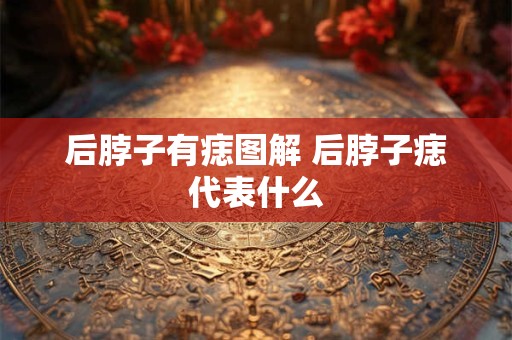 后脖子有痣图解 后脖子痣代表什么